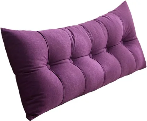 Vista 13 de Cojín de respaldo grande para cabecero, soporte de espalda para sentarse en la cama, almohada de noche, almohada de lectura, cabecera de cama, Marrón