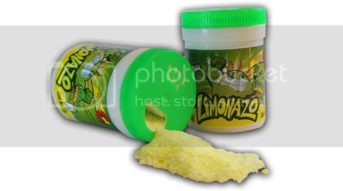 Vista 2 de Jovy Candy Limonazo - Mini coctelera de sal y limón en polvo, 10 piezas