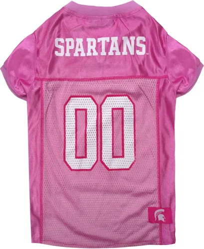 Vista 28 de Pets First Camiseta de la NCAA para perros y gatos, camiseta rosa de California Golden Bears, talla XS. Lindo traje rosa para mascotas