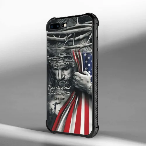 Vista 6 de DAIZAG Funda compatible con iPhone 7 Plus/8 Plus, funda suave a prueba de golpes para niños y hombres, funda de regalo, bandera estadounidense