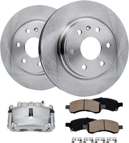 Vista 21 de Detroit Axle - Rotores de freno para Chrysler 200 2015 2016 2017, Rotores de freno de disco de reemplazo: 12.01" pulgadas delantero y 10.95