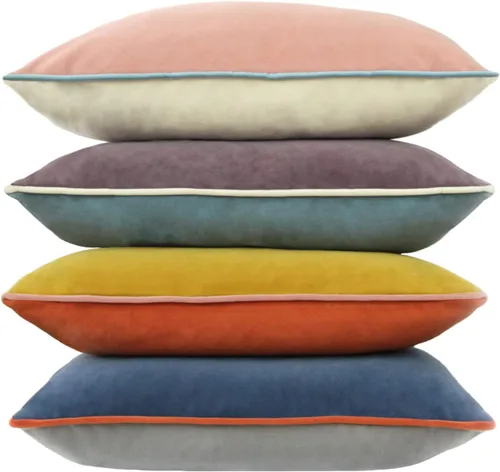 Vista 8 de Fundas de almohada de terciopelo de 18 x 18 pulgadas, juego de 4 fundas de almohada decorativas de terciopelo de colores modernos para sofá, frío