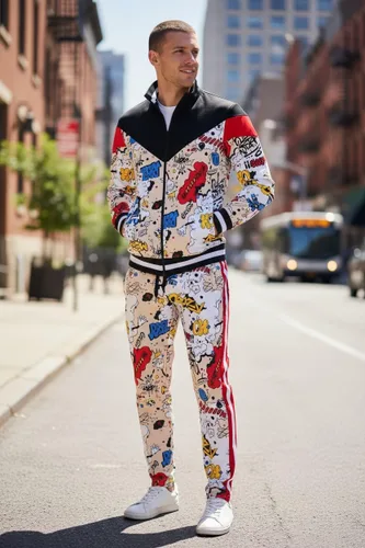 Vista 4 de SCREENSHOT Print TIE DYE Men Premium Streetwear Urban Track Pants - Modern Fit