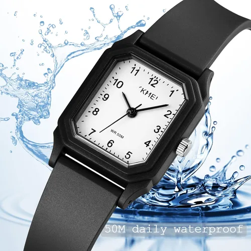 Vista 3 de TOOCAT Reloj de pulsera para mujer, relojes de cuarzo simples para mujer, impermeables, mini relojes analógicos ultrafinos para mujer