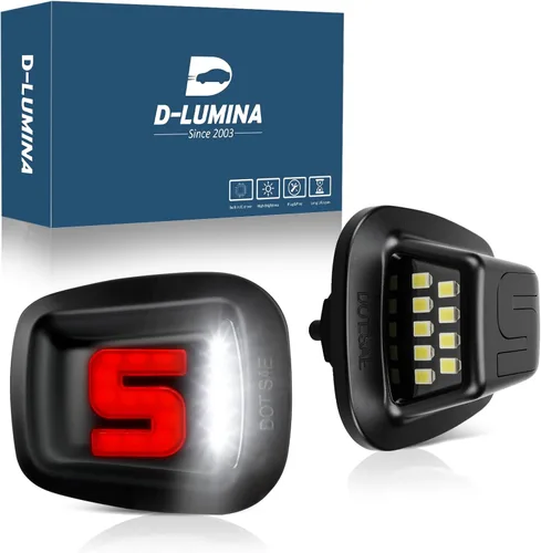 Vista 10 de D-Lumina Luces LED para matrícula, montaje de lámpara para Volkswagen VW Golf GTI MK4 MK5 MK6 MK7 CC Rabbit Polo EOS Phaeton Beetle Passat Scirocco