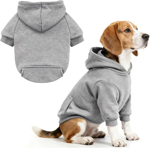 Vista 4 de Idepet Sudaderas con capucha para mascotas perros, ropa para perros pequeños, chaleco para chihuahua, abrigo cálido, chaqueta de otoño, conjuntos