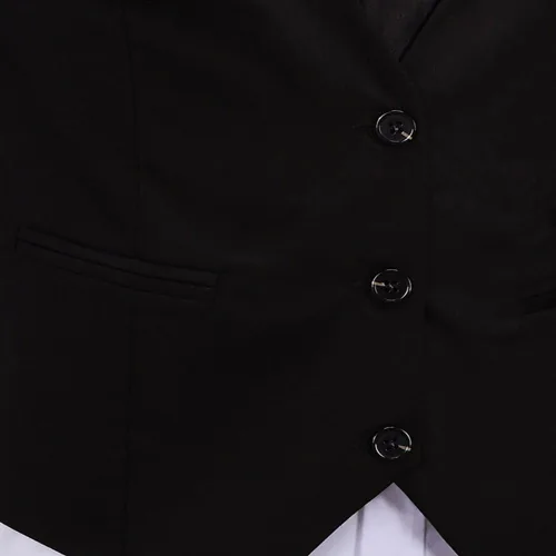 Vista 5 de ERZTIAY Vestido formal para hombre, de negocios, ajustado, sin mangas, chaleco
