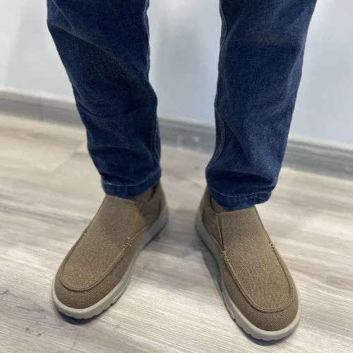 Vista 7 de YONGJIA Mocasines sin cordones para hombre con soporte de arco, amortiguación extra y alivio del dolor, ortopédicos, informales, antideslizantes