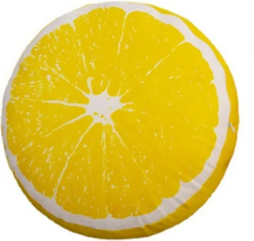 Vista 8 de Cojín de fruta Cojín redondo grueso Cojín reposacabezas (13.7 pulgadas, kiwi)