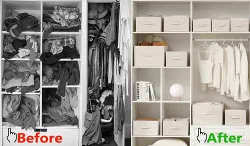 Vista 4 de ALYER Organizador de almacenamiento plegable de tela con asas, contenedor para dormitorio, oficina, armario, bebés, guardería, juguetes, libros
