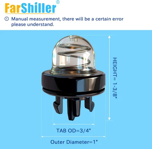Vista 2 de 1130-350-6200 (paquete de 2) bombilla de cebador para stihl-TS400 TS700 TS800 BR500 BR550 BR600 reemplaza 1130 350 6200 bombilla de purga