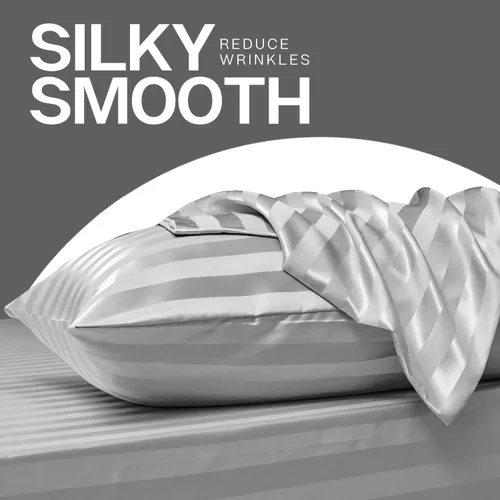 Vista 222 de MR&HM - Funda de almohada de satén