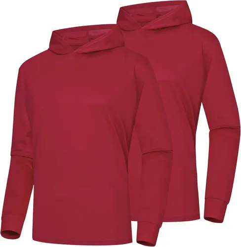 Vista 22 de ProtectX Sudadera ligera de manga larga con protección solar de alta visibilidad, UPF 50+ de secado rápido, camisa SPF UV, ropa activa
