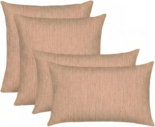 Vista 11 de RSH DECOR: Sunbrella Juego de 4 almohadas lumbares y cuadradas 20 x 12 pulgadas y 17 x 17 pulgadas Tela resistente al agua y a la decoloración