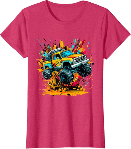 Vista 12 de Monster Trucks Are My Jam - Camiseta Monster Truck, Negro