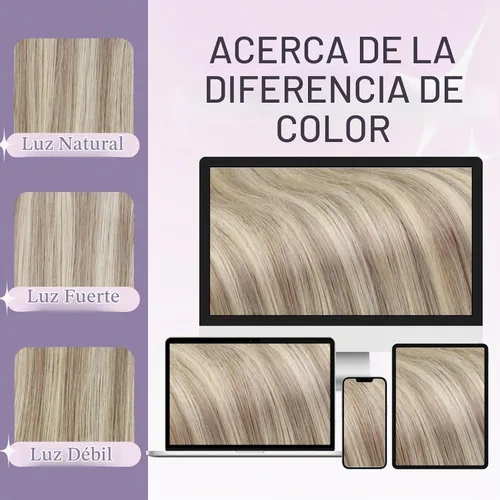 Vista 7 de Full Shine - Extensiones invisibles de cabello con alambre de 12 pulgadas