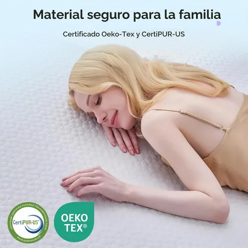 Vista 6 de SINWEEK Cubrecolchón de espuma viscoelástica de gel de 2 pulgadas, tamaño individual, almohadilla ventilada de alta densidad para dolor corporal