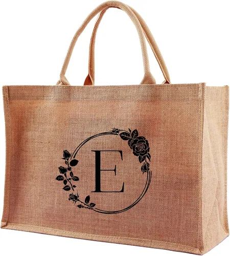 Vista 11 de A-Z - Bolsas grandes con iniciales con monograma para mujeres, regalos de agradecimiento para profesores, madres para el día de la madre
