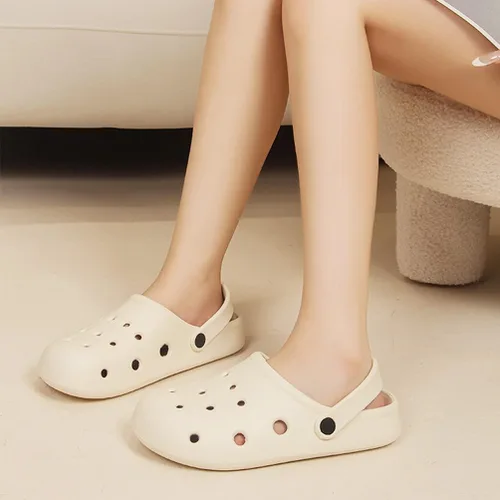 Vista 3 de Zuecos de jardín para mujeres y hombres, zapatos antideslizantes, sandalias clásicas para usar fuera del hogar, uso casual, antideslizante, cojín