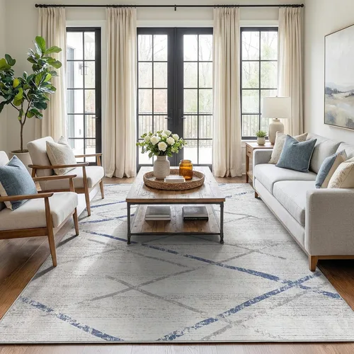 Vista 13 de jinchan - Tapete de pasillo marroquí de 2 x 6 pies con líneas, bohemio, lavable, para cocina, suave, geométrico, de lana sintética, antideslizante