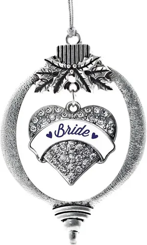 Vista 153 de Inspired Silver - Adorno con dije de hermana gemela - Adornos navideños de plata con circonitas cúbicas