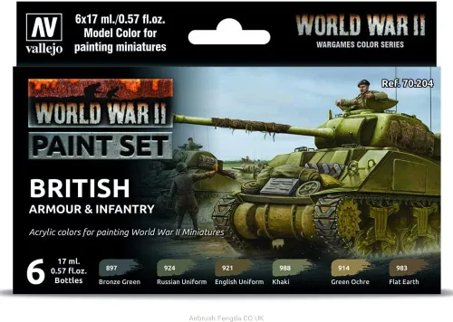 Vista 6 de Vallejo - Set de Pintura para Modelismo WWII Waffen SS Alemán Tonos Militares Históricos Colores Acrílicos Compatibles con Pinceles y Aerografos