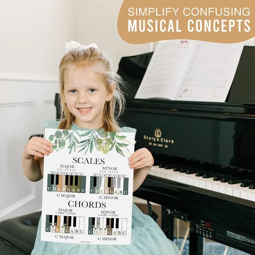 Vista 4 de Hadley Designs Decoración de aula de música – 9 pósteres de aula de música, pósteres de primaria, coro y solfeo, letreros de mano de solfeo e