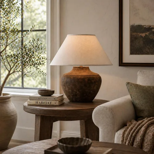Vista 2 de Troy Lighting PTL1010 Calabria - Lámpara de mesa de 20,5 pulgadas