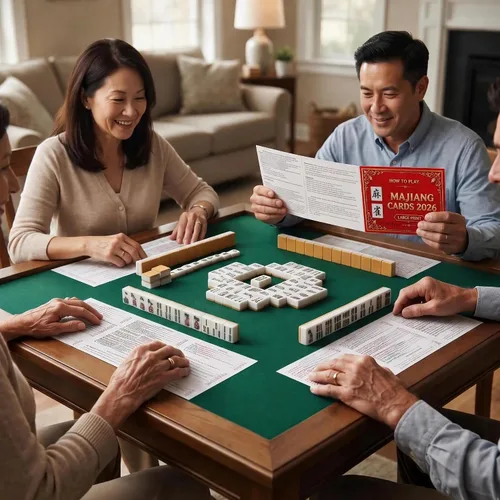 Vista 3 de ReeRaa 4 tarjetas NM-JL Mah-Jong 2026 Edición revisada de gran