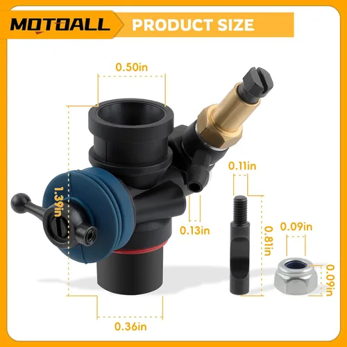 Vista 2 de MOTOALL 2.5 3.3 Carburador de motor Carburador de reemplazo para T-maxx Slayer Revo Jato