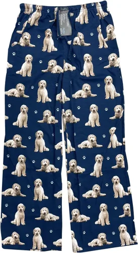 Vista 2 de Goldendoodle - Pantalón de pijama unisex ligero de mezcla de algodón, súper suave y cómodo, perfecto para regalos Goldendoodle