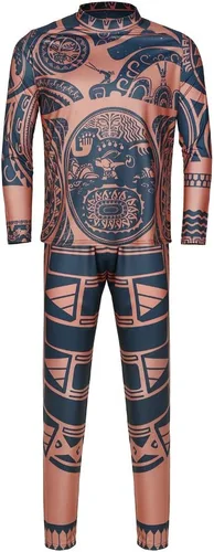 Vista 6 de Maui Tattoo Cosplay CostumePants Halloween Cosplay Costume Maui Costume Adult Men