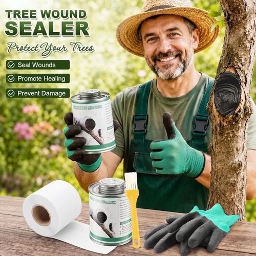 Vista 6 de Kit sellador de heridas de árbol negro de 16 onzas, transparente No tejido