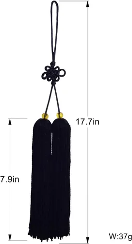 Vista 4 de Lujo chino nudo espada borla extensible Taichi espada accesorios