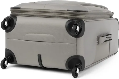 Vista 3 de Travelpro Maxlite 5 Softside - Equipaje expandible con 4 ruedas giratorias maleta ligera para hombres y mujeres Champán Cuadros mediano 25 pulgadas