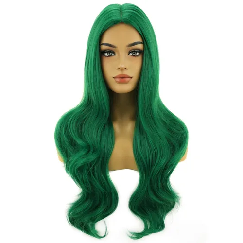 Vista 12 de RightOn Peluca negra larga ondulada negra para mujer, peluca ondulada negra para mujer, cosplay, fiesta, diario, red de pelo incluye Negro