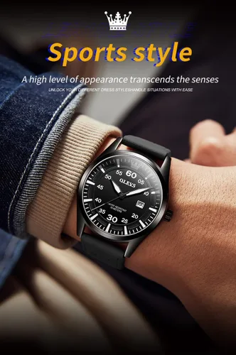 Vista 7 de OLEVS Watch for Men Minimalist Fashion Dress Wrist Mens Watches Perfect Quartz Movement 30M Waterproof Wristwatch