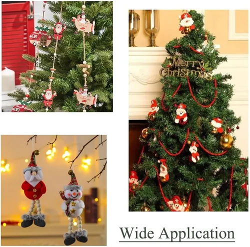 Vista 6 de 120 cuentas redondas de madera natural con cinta de poliéster de yute, decoración de bolas de madera, cuentas de madera rústicas de granja