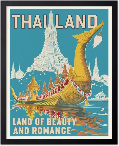 Vista 61 de Poster Master Póster de viaje vintage, impresión retro de Tailandia, arte de pared publicitario, regalo para él, ella, amante de los viajes