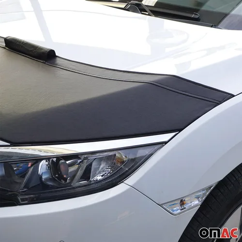 Vista 5 de OMAC Máscara de Capó para Coche Honda Civic 2006-2011 Negra 1 Pza