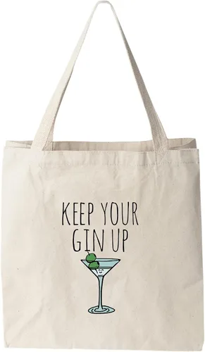 Vista 20 de Moonlight Makers 100% Cotton Canvas, Natural Tote Bag, Full-Color Tote, Funny Design - Beverage