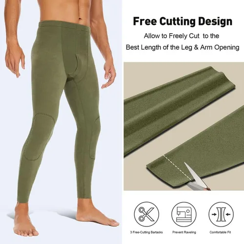Vista 3 de SIMIYA Ropa interior térmica para hombre, ropa interior térmica ultra suave para hombre