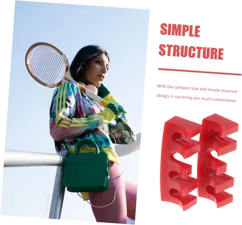 Vista 6 de 2 unids máquina tenis accesorios herramientas protector adaptadores de carga esparcidores esparcidores esparcidores rojo raqueta
