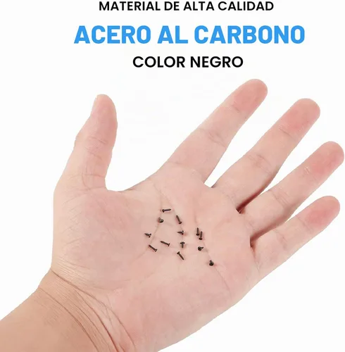 Vista 4 de Juego de 1100 tornillos de cabeza redonda para computadora laptop, mini tornillos Phillips avellanados M1.2,M1.4,M1.5,M1.7,M2 para reparación