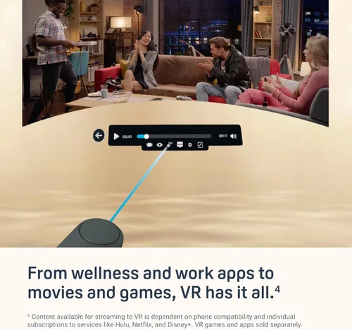 Vista 6 de HTC Auriculares de realidad virtual Vive Flow con controlador