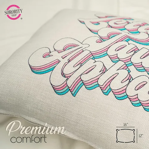 Vista 8 de Sorority Shop Delta Delta Almohada Delta – Diseño retro, almohada lumbar de 12 x 16 pulgadas