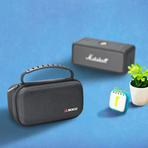 Vista 7 de RLSOCO Funda de transporte para altavoz Bluetooth portátil Marshall Emberton II/Emberton III/Emberton (solo funda)