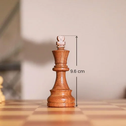 Vista 3 de Chessnut Tablero de ajedrez electrónico de tamaño profesional de torneo: tablero de 21.7 in, reconocimiento completo de piezas de madera