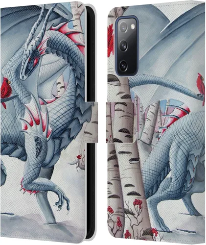 Vista 145 de Head Case Designs Officially Licensed Carla Morrow Galactic Entrancement Dragons Leather Wallet Case Compatible with Samsung Galaxy A07 4G