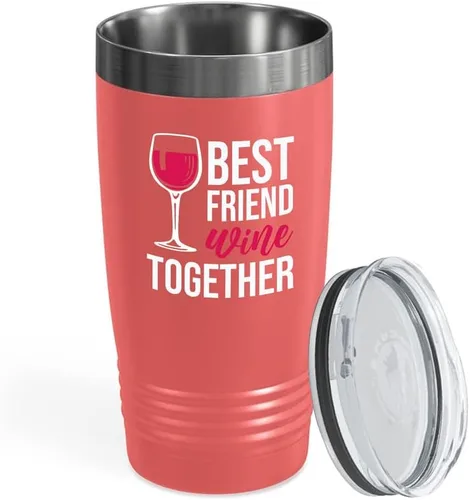 Vista 10 de Vaso vikingo edición negra para amantes del vino, 20 onzas, cualquier amigo del vino es un amigo del vino, cerveza casera y vino barman amantes